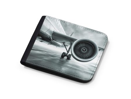 Super Cool Airliner Jet Engine Designed Wallets Online Hot Sale