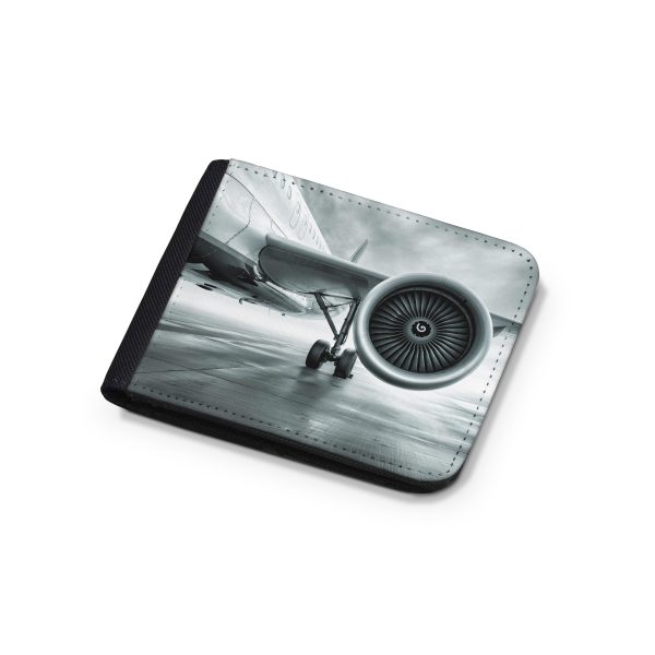 Super Cool Airliner Jet Engine Designed Wallets Online Hot Sale