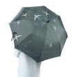 Travelling with Aircraft (Green) Designed Umbrella Cheap