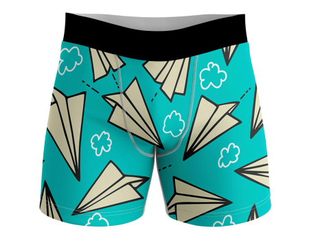 Super Cool Paper Airplanes Designed Men Boxers Online Sale