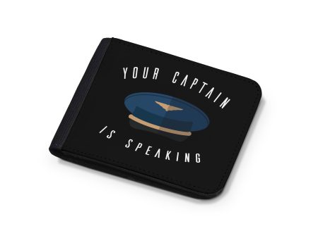 Your Captain Is Speaking Designed Wallets Online