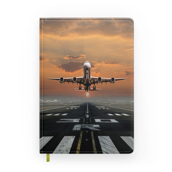 Aircraft Departing from RW30 Designed Notebooks For Discount