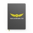 Customizable Badge (2) & Name Designed Notebooks Cheap