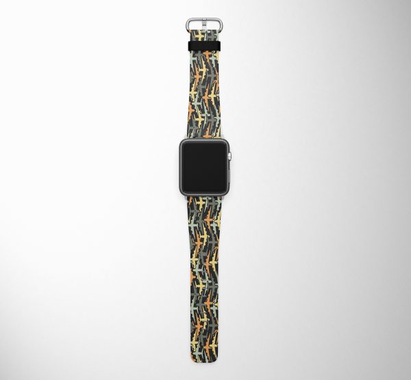 Volume 2 Super Colourful Airplanes Designed Leather Apple Watch Straps Discount