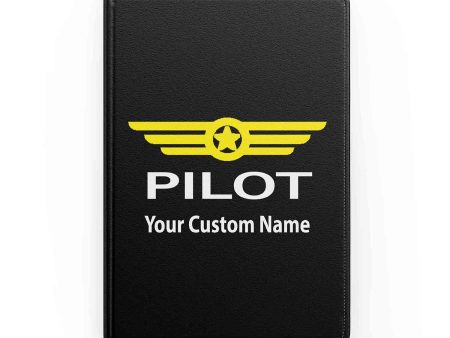 Customizable Name & PILOT BADGE Designed Notebooks Fashion