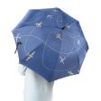 Travel The World By Plane (Blue) Designed Umbrella For Sale