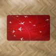 Travelling with Aircraft (Red) Designed Carpet & Floor Mats For Discount