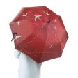 Travelling with Aircraft (Red) Designed Umbrella on Sale