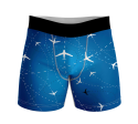 Travelling with Aircraft Designed Men Boxers Cheap