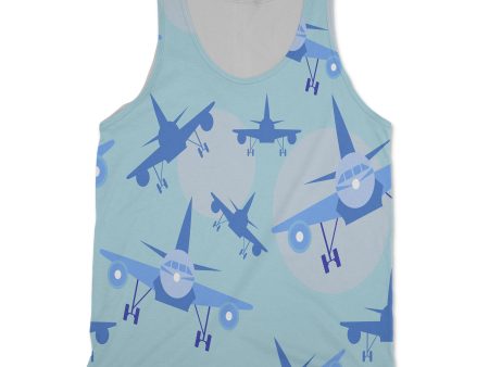 Super Funny Airplanes Designed 3D Tank Tops Fashion