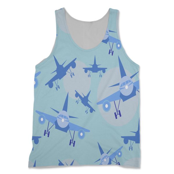 Super Funny Airplanes Designed 3D Tank Tops Fashion