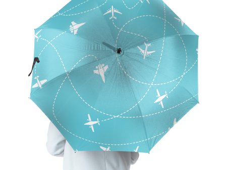 Travel The World By Plane Designed Umbrella For Discount