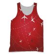 Travelling with Aircraft (Red) Designed 3D Tank Tops Online now