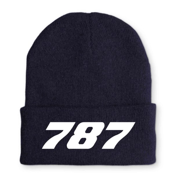 787 Flat Text Embroidered Beanies Online Sale