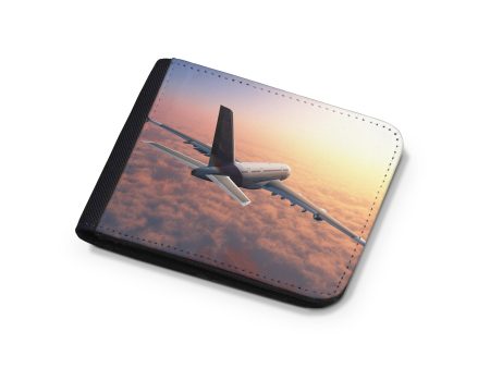 Super Cruising Airbus A380 over Clouds Designed Wallets For Discount