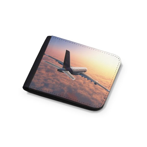 Super Cruising Airbus A380 over Clouds Designed Wallets For Discount