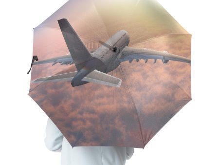 Super Cruising Airbus A380 over Clouds Designed Umbrella Cheap