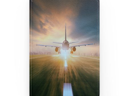 Airplane Flying Over Runway Designed Notebooks Online Hot Sale