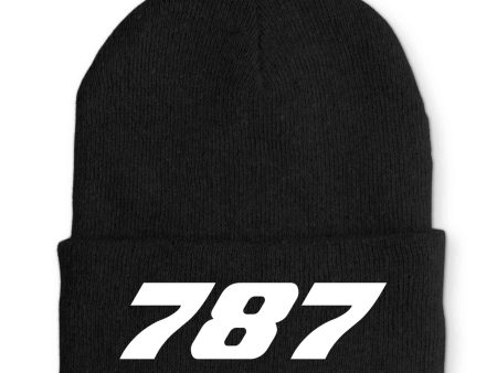 787 Flat Text Embroidered Beanies Online Sale