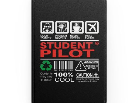 Student Pilot Label Designed Notebooks on Sale