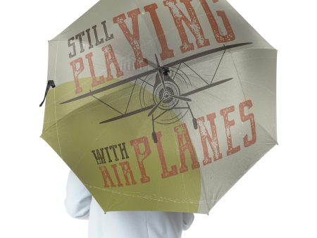 Still Playing with Airplanes Designed Umbrella on Sale