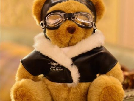 Top Quality (25cm) Funny Pilot Teddy Bear Hot on Sale