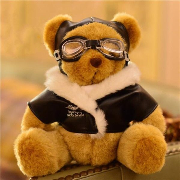 Top Quality (25cm) Funny Pilot Teddy Bear Hot on Sale