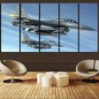 Two Fighting Falcon Printed Canvas Prints (5 Pieces) Supply