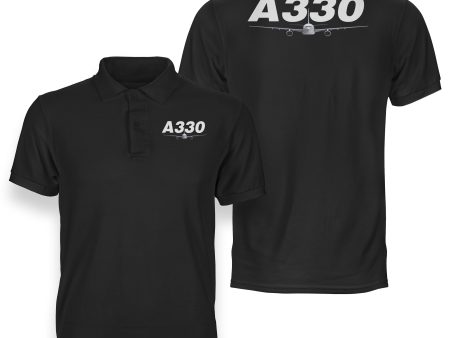 Super Airbus A330 Designed Double Side Polo T-Shirts For Discount