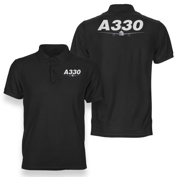 Super Airbus A330 Designed Double Side Polo T-Shirts For Discount