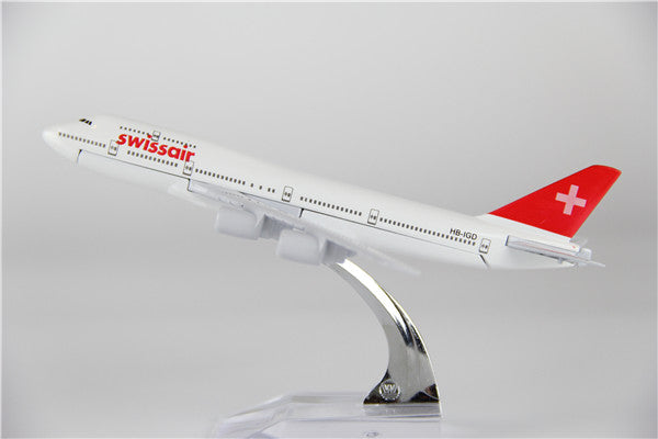 Swissair Boeing 747 Airplane Model (16CM) Online Hot Sale