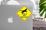 Pilot On Board Designed Super Cool Stickers For Discount