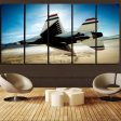 Turning Right Fighting Falcon F16 Printed Canvas Prints (5 Pieces) Online now