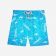 Travel & Planes Designed Swim Trunks & Shorts Supply