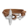 (Edition 3) Small Airplane Designed Leather Bracelets Sale