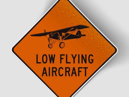 Low Flying Aircraft Designed Stickers Online