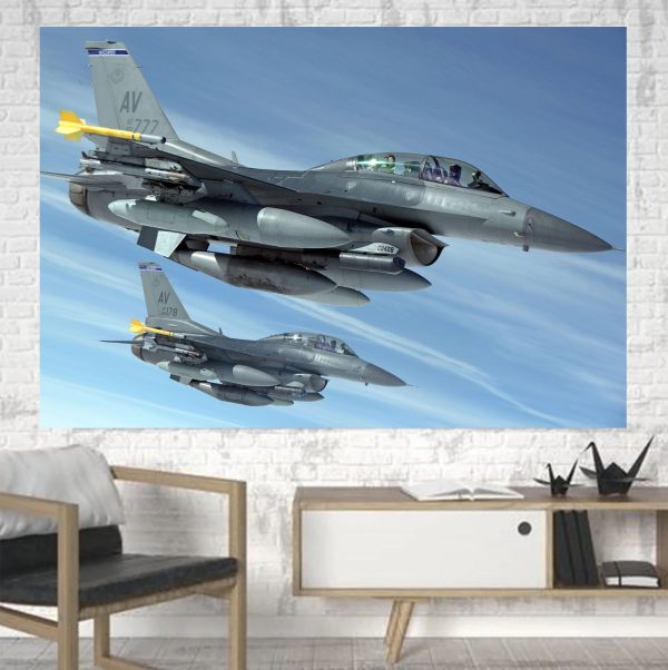 Two Fighting Falcon Printed Canvas Posters (1 Piece) Online