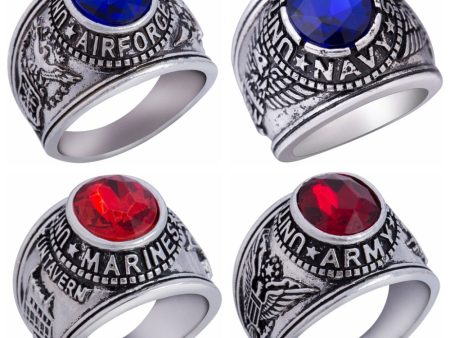 Super Quality United States Air Force & Army & Marines Designed Rings Online Hot Sale