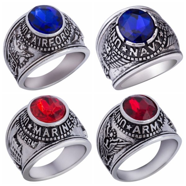 Super Quality United States Air Force & Army & Marines Designed Rings Online Hot Sale