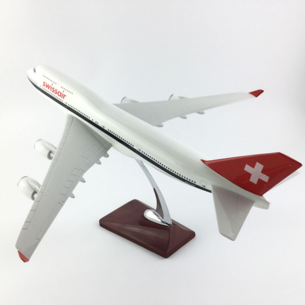 Swissair Boeing 747 Airplane Model (Handmade Special Edition 45CM) For Discount