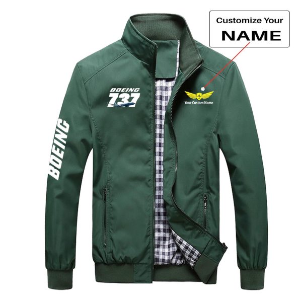 Super Boeing 737+Text Designed Stylish Jackets Fashion