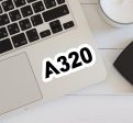 A320 Flat Text Designed Stickers Hot on Sale