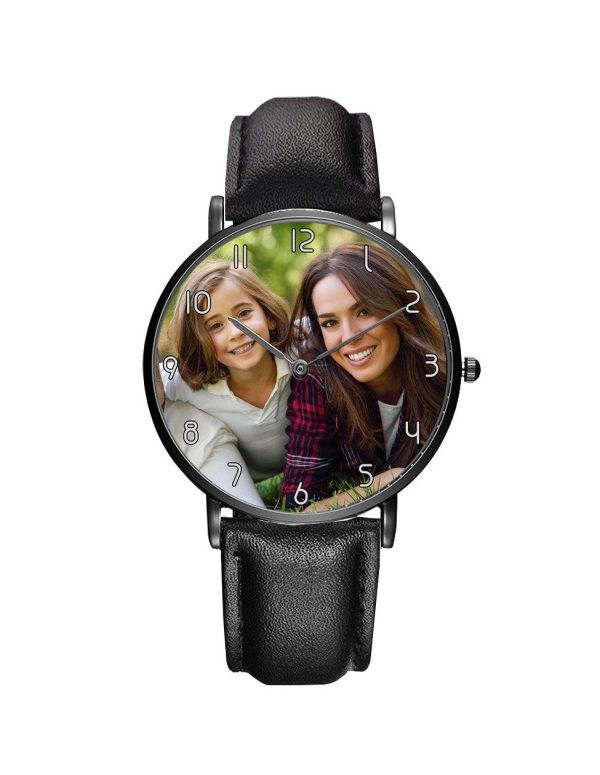 Your Custom Photo   Image Designed Leather Strap Watches Sale