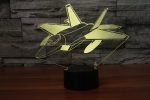 Very Detailed Fighting Falcon F35 Designed 3D Lamp on Sale