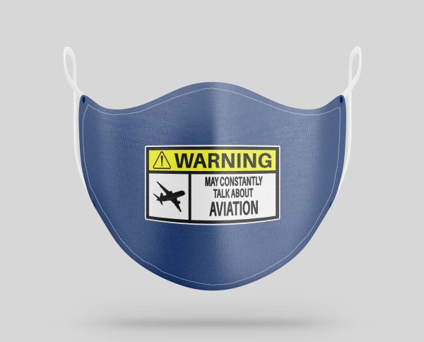 Warning Aviation Designed Face Masks Fashion