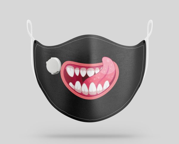 Monster Mouth  8  Designed Face Masks For Sale