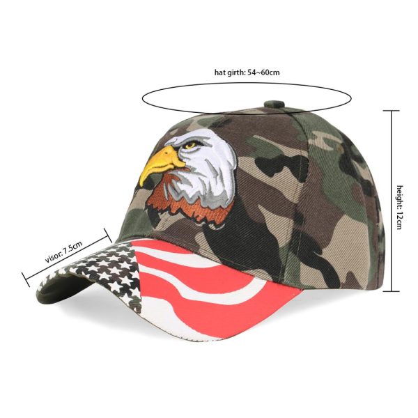 USA Flag Camouflage Style & Eagle Designed Hats Online now