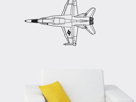 Very Detailed Superjet Designed Wall Sticker Online