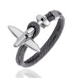 (Edition 2) Small Airplane Designed Rope Leather Bracelets Cheap