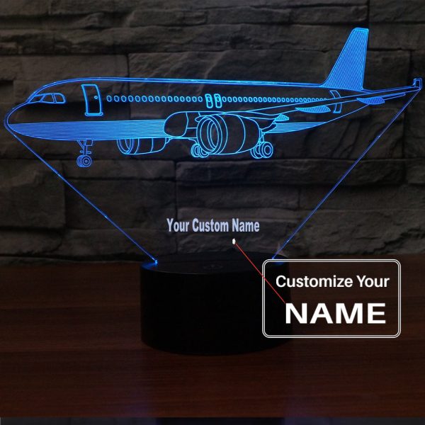 Very Detailed Airbus A320 Designed 3D Lamp Online